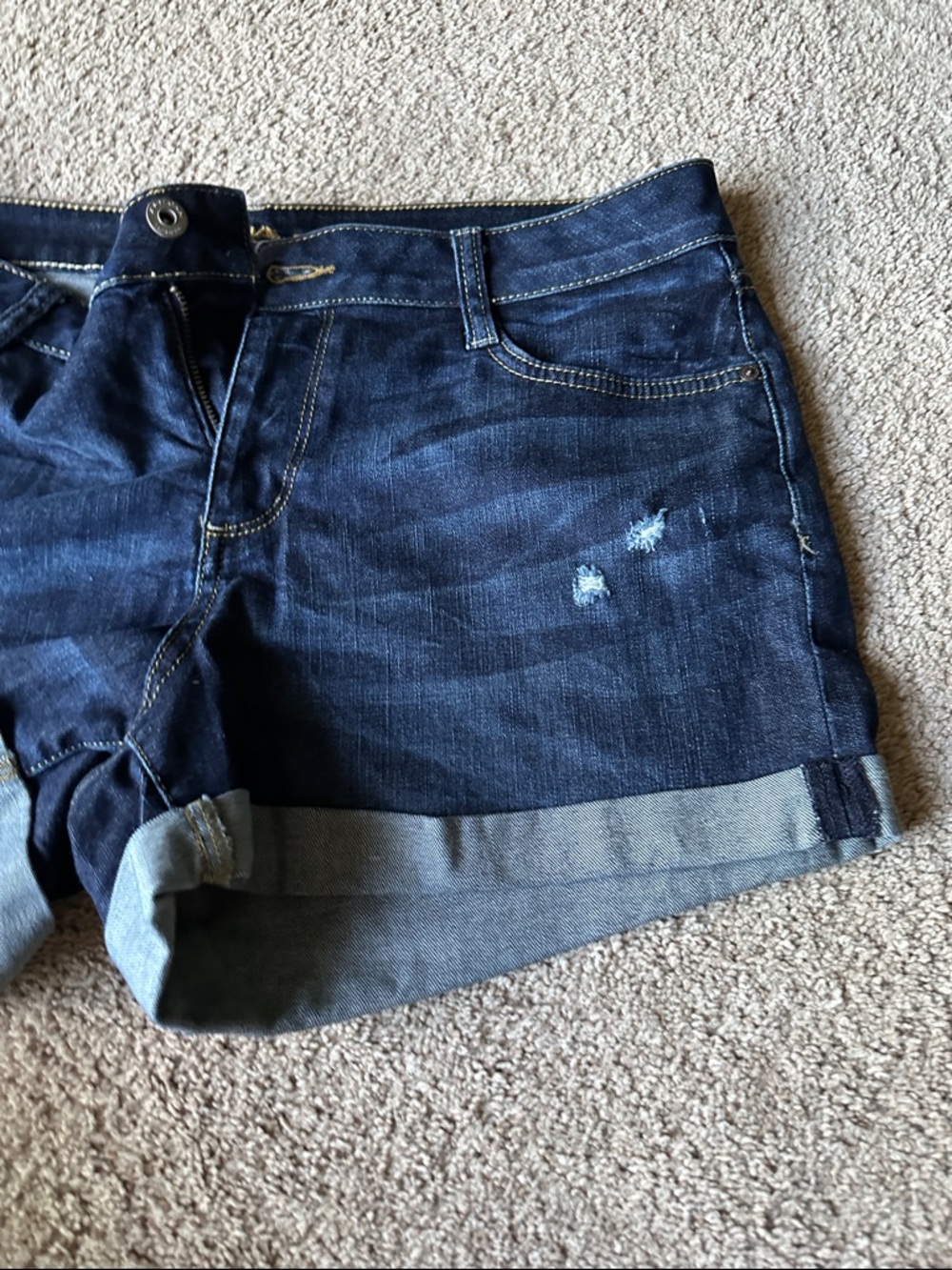 Arizona Jean Company Indigo Rolled Cuff Denim Shorts - Picture 5 of 6